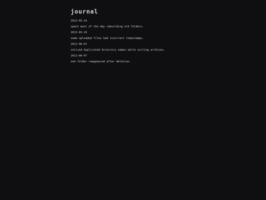 journal screenshot