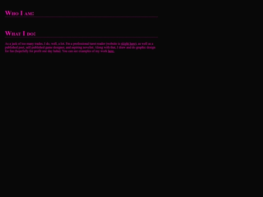 aboutme screenshot