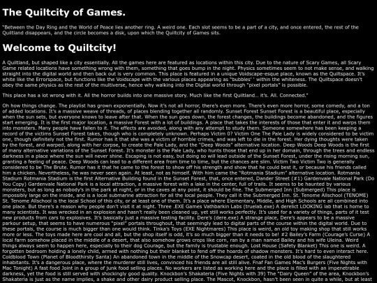 Quiltcity of Games/Quiltcity screenshot