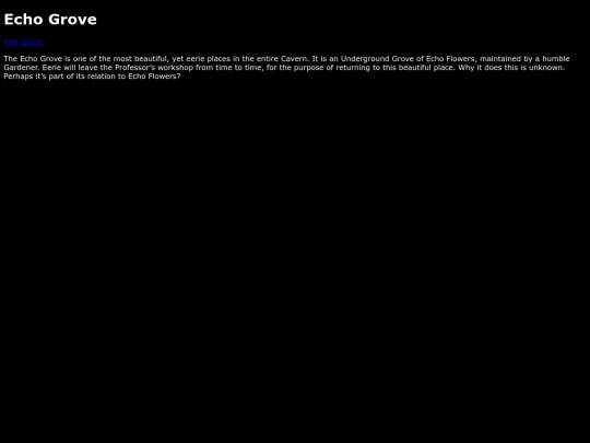 The Cave System/EchoesoftheGrove screenshot
