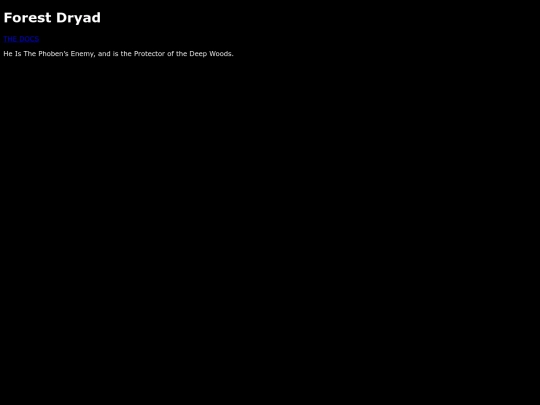 The Cave System/ForestDryad screenshot