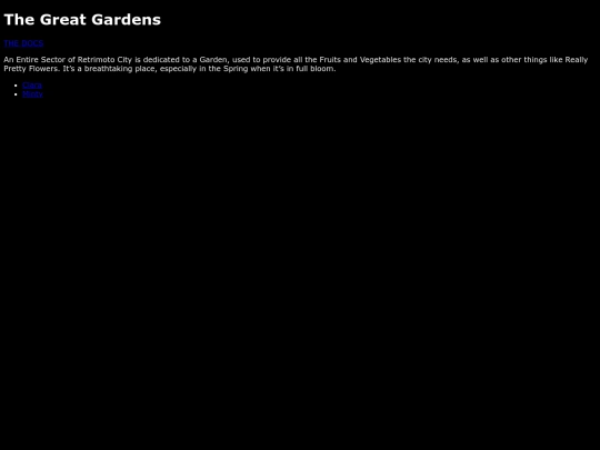 The Cave System/Into the City/Moto County/13TheGreatGardens screenshot