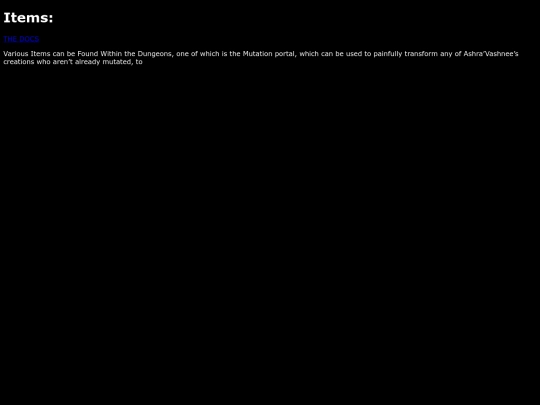 The Cave System/Items screenshot