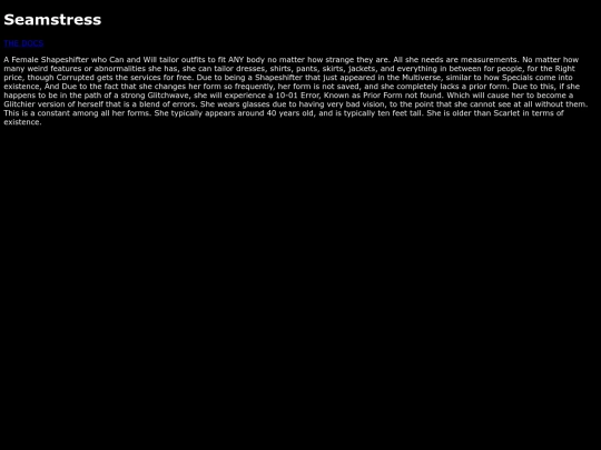 The Cave System/Seamstress screenshot