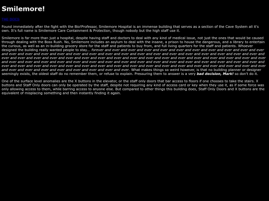 The Cave System/SmilemoreHospital screenshot