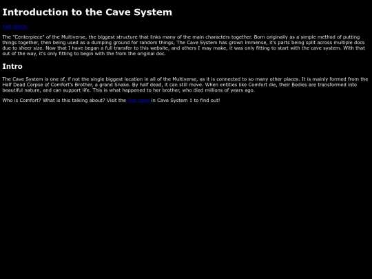 The Cave System/intro1 screenshot