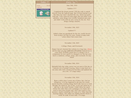 logbook screenshot