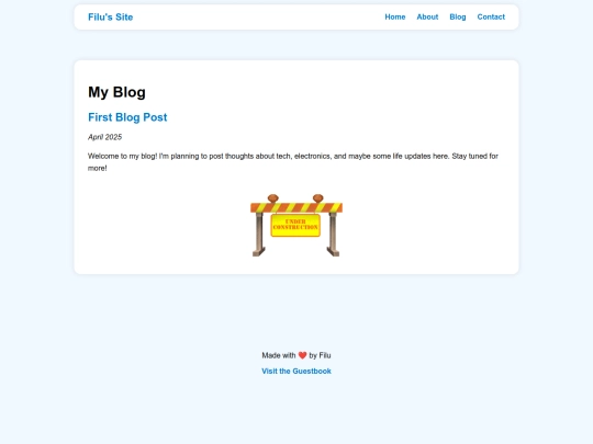 blog screenshot