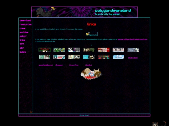 links screenshot
