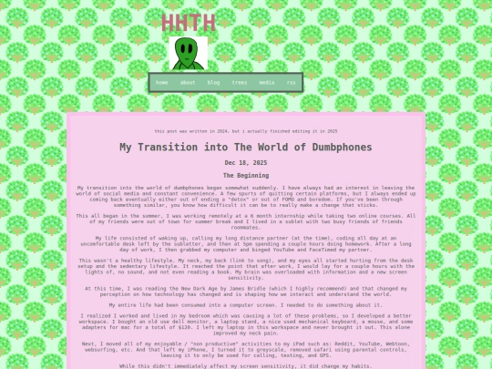 posts/2025-12-18-my-transition-into-the-world-of-dumbphones screenshot