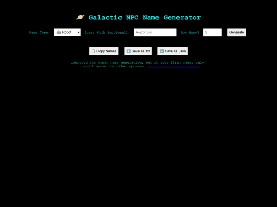 Tools/SpaceNames screenshot