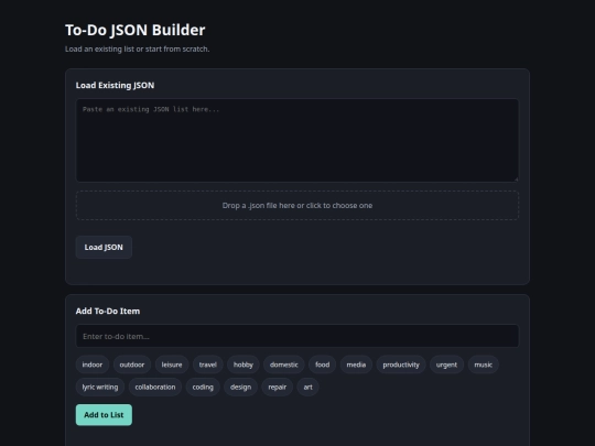 Tools/ToDoBuilder screenshot