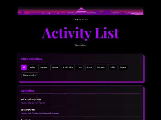 Tools/listV1 screenshot