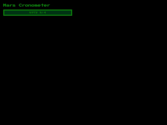 Tools/marsClock screenshot