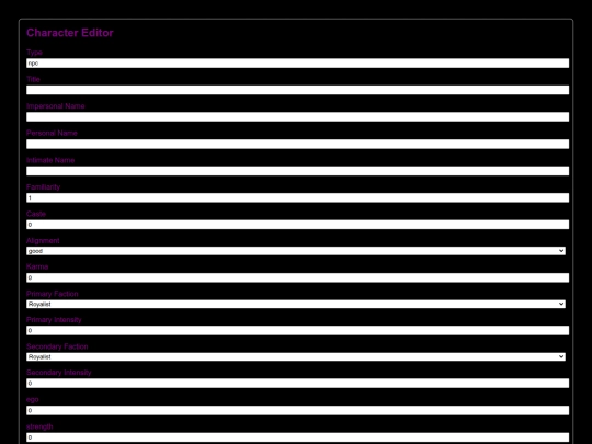 Tools/npcEditor screenshot