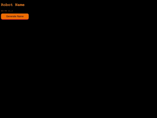 Tools/robotNames screenshot