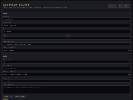 Zeiticus/locationEditor screenshot