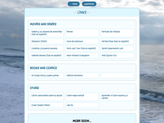 links screenshot