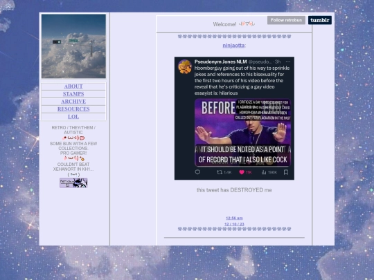 blog screenshot