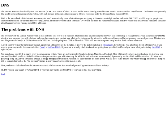 dns screenshot