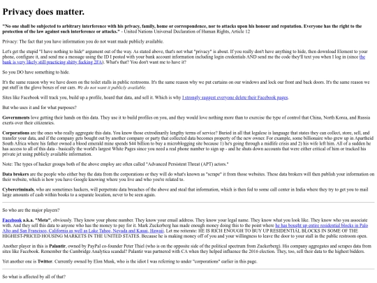 privacy screenshot