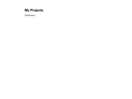 projects screenshot