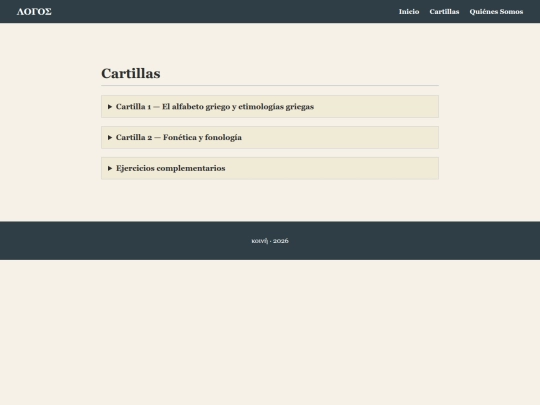 pages/cartillas screenshot