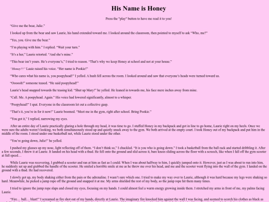 hisnameishoney screenshot