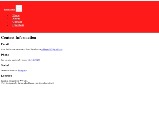 contact screenshot