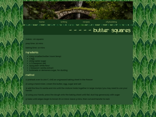 recipes/butter_squares screenshot