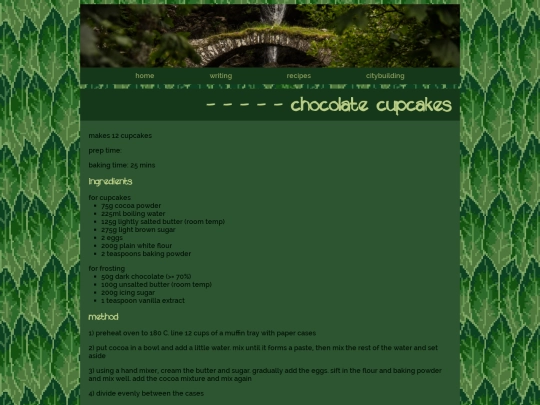 recipes/chocolate_cupcakes screenshot