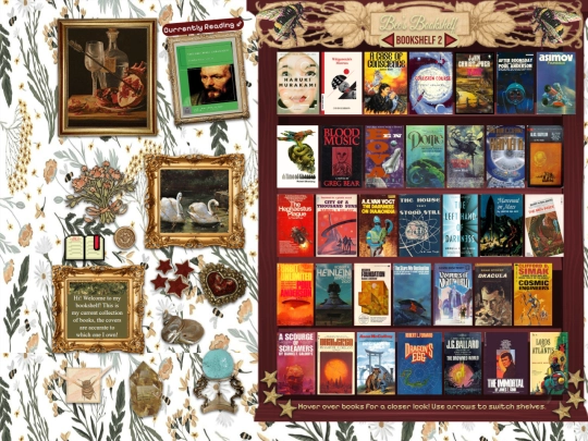 Books/bookshelf screenshot