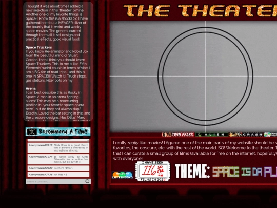 Movie Hub/theater screenshot