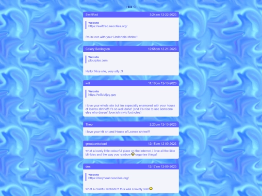 Guestbook/Page2 screenshot