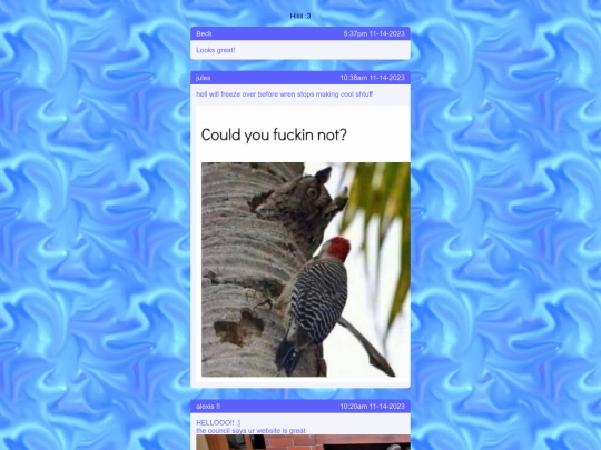 Guestbook/Page3 screenshot