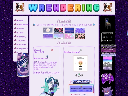 links screenshot