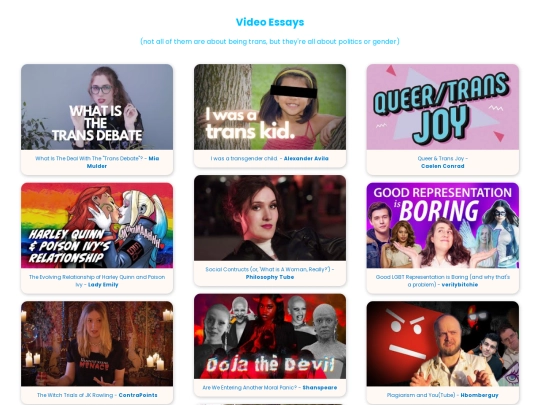 transcontent/essays screenshot