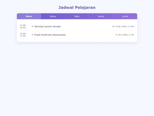 jadwal XII TKJ 3 screenshot