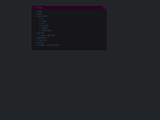 sitemap screenshot
