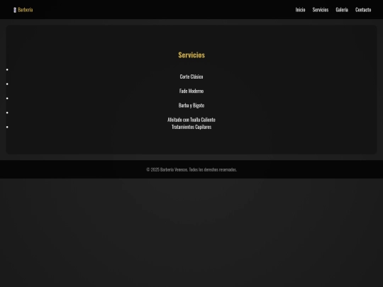 barberia/servicios screenshot