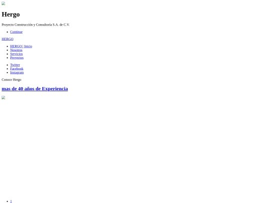 Hergo Construcción _ Inicio screenshot