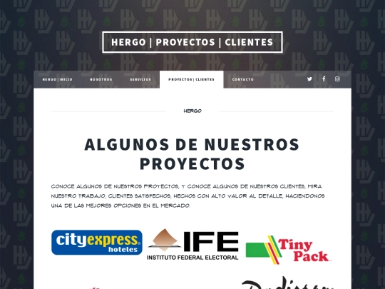Proyectos screenshot