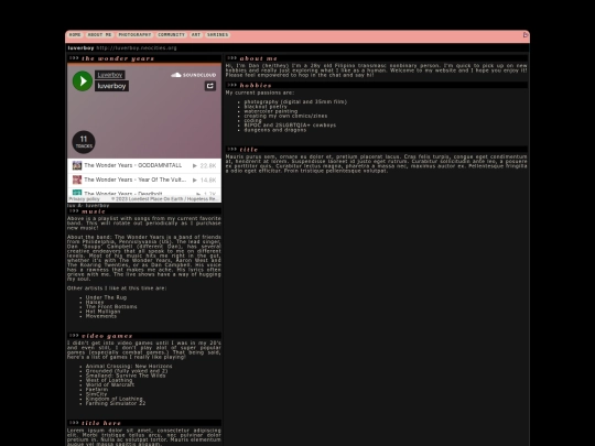 aboutme screenshot