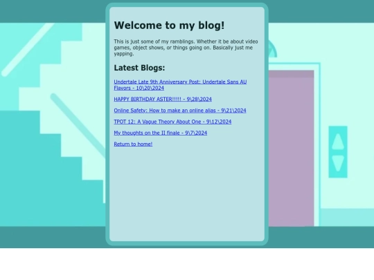 blog screenshot