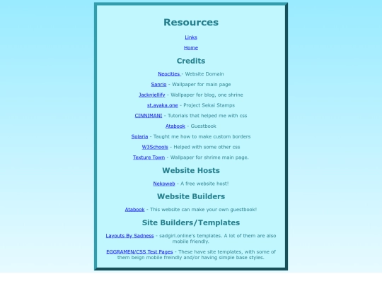 resources screenshot