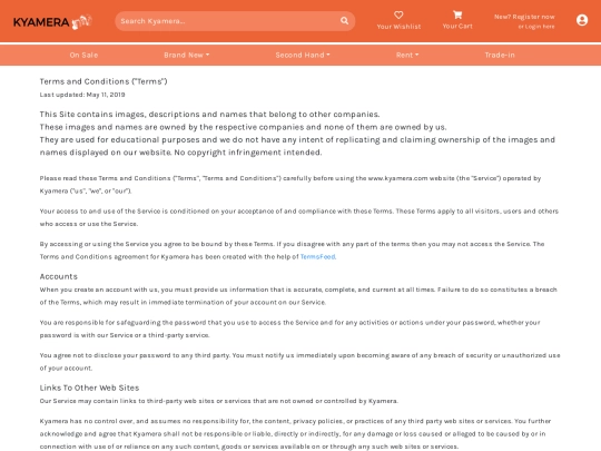 terms screenshot