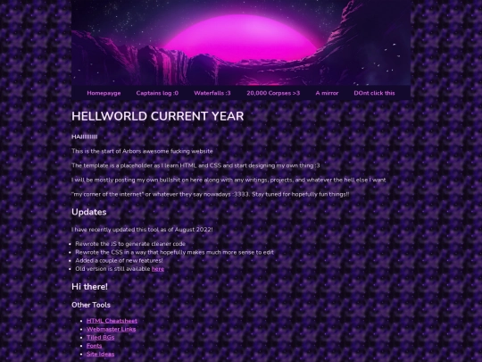 homepage screenshot
