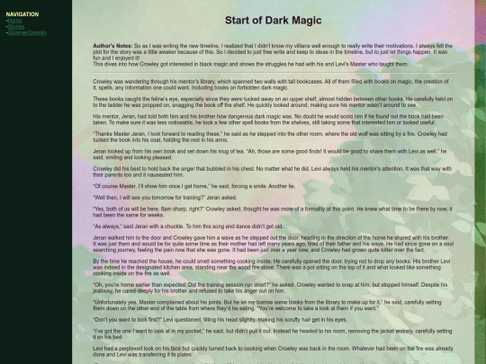 renegaderejects/stories/darkmagic screenshot