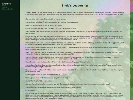 renegaderejects/stories/leader screenshot