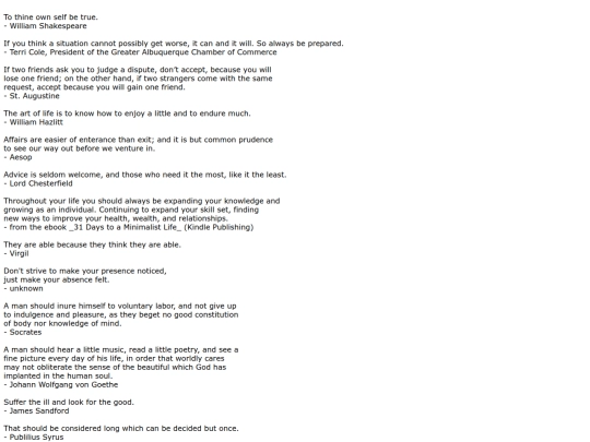 advice screenshot